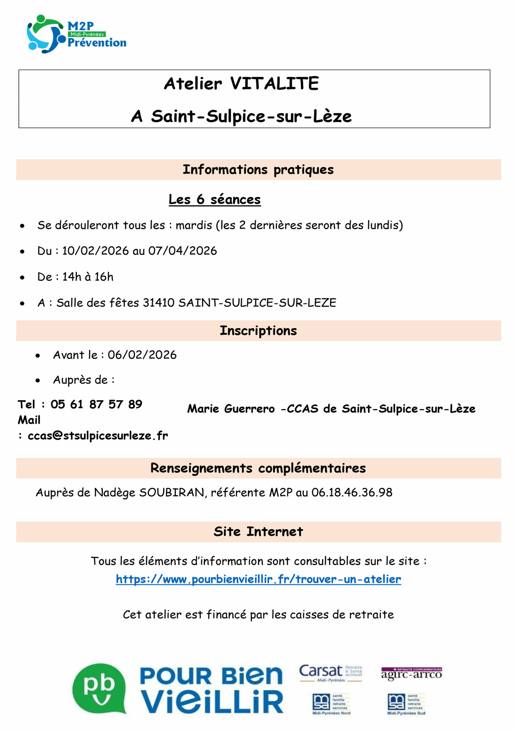 Ateliers-vitalité Ateliers-vitalité