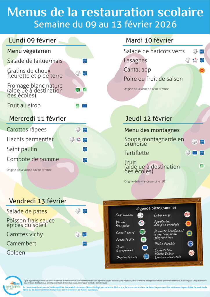 MSL - Affiche web menu SEM20 - 09 au 13 février 2026 MSL - Affiche web menu SEM20 - 09 au 13 février 2026